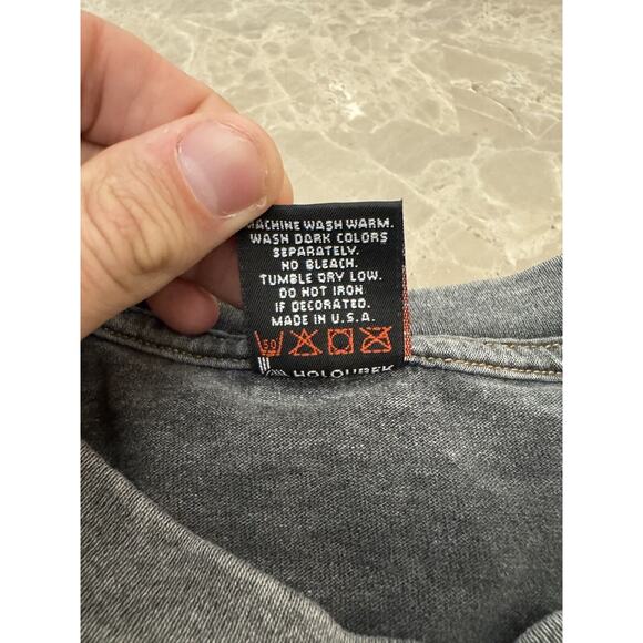 Harley Davidson BENJY'S Huntington WV Motorcycle Vintage Shirt Size XL Eagle - Picture 6 of 12